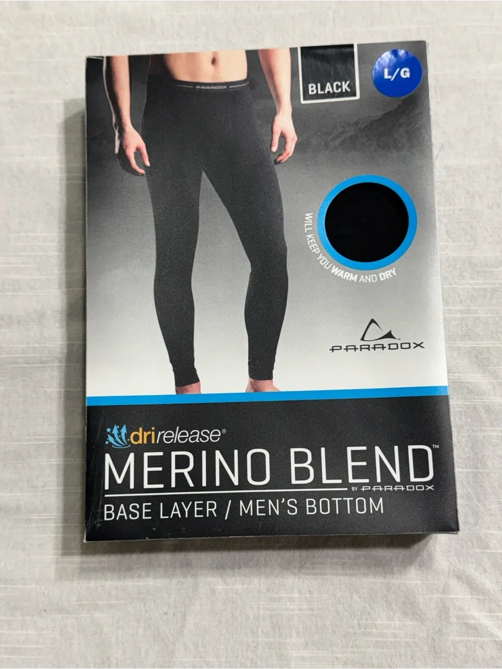 Paradox Merino Blend Men's Base Layer Bottoms - Black